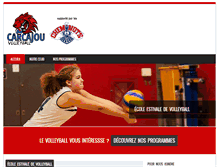 Tablet Screenshot of carcajou-volley.com